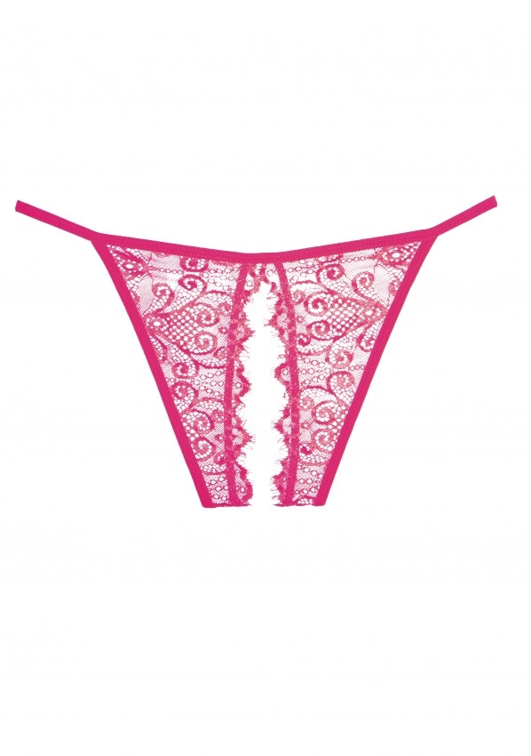Adore Pink Enchanted Belle - Crotchless Panty