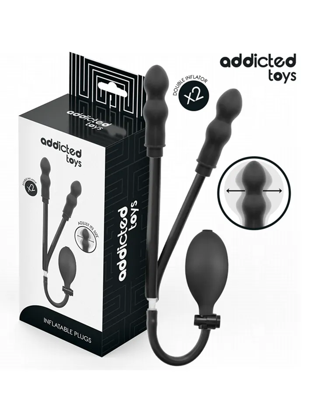 Inflatable Double Butt Plug