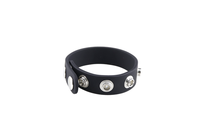 Adjustable Silicone Cock Ring Black