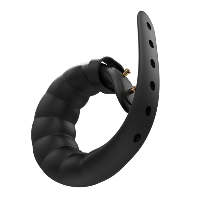 Adjustable Vibrating Penis Ring Black