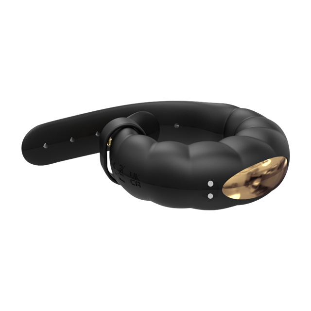 Adjustable Vibrating Penis Ring Black