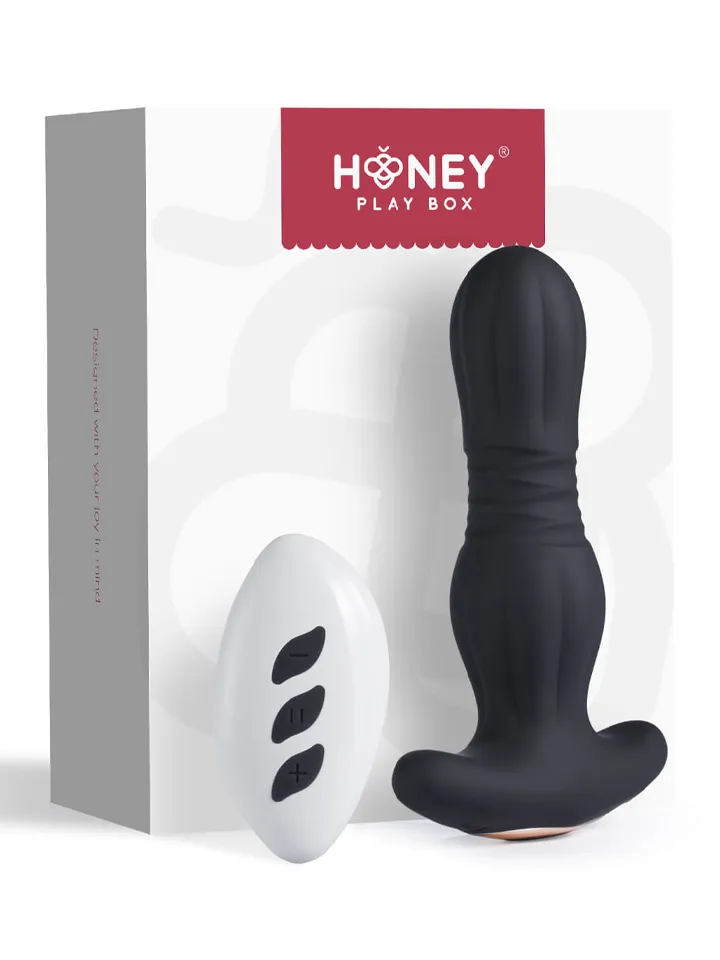 Agas Thrusting Butt Plug With Remote Control