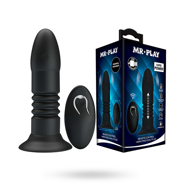 Anal Plug With 4 Vibration & 4 Thrusting Modes