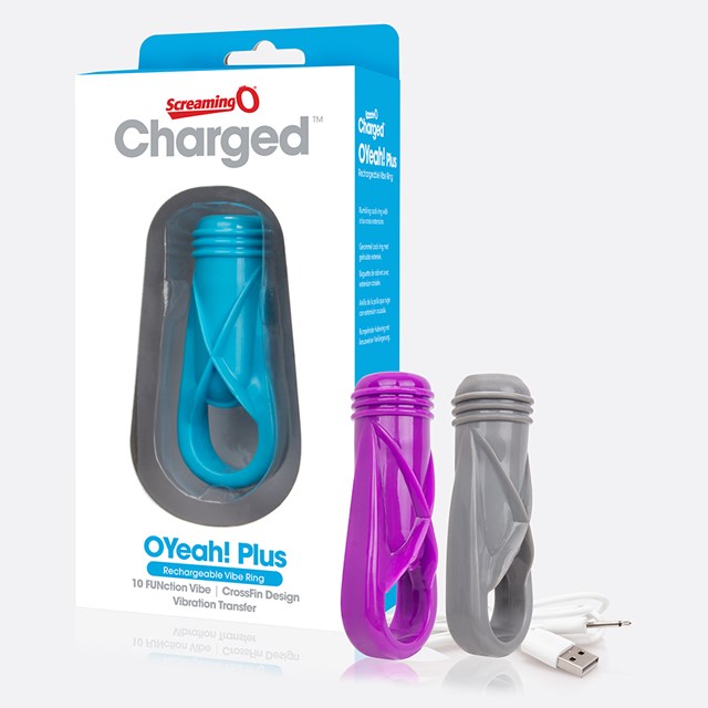 Charged OYeah! Plus Rechargeable Vibe Ring - Violetti