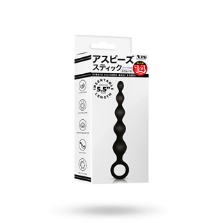 Arse Beads #3 Black Silicone