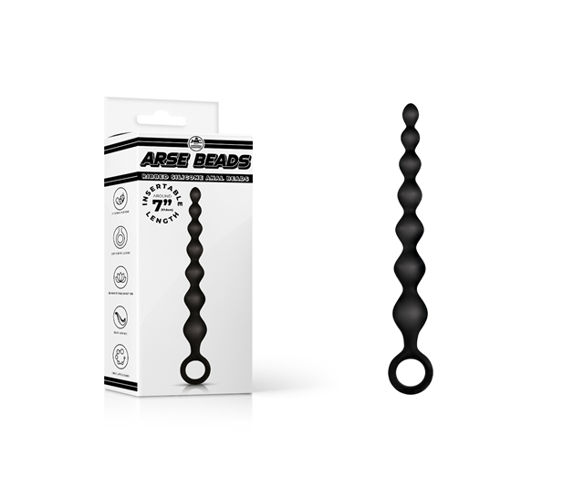 Arse Beads - Ribbed Silicone Anal Beads