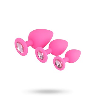 Silicone Plug Set Pink