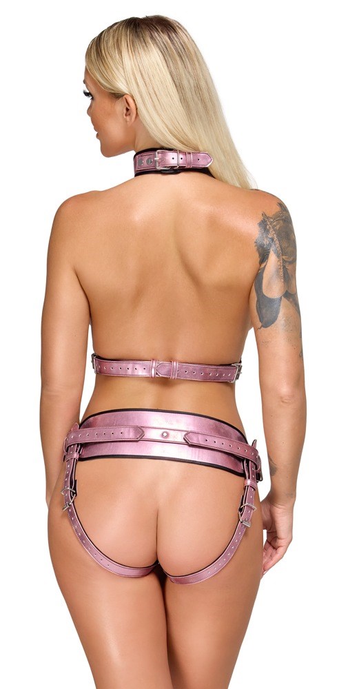 Chest Harness & Strap-on Jock Set