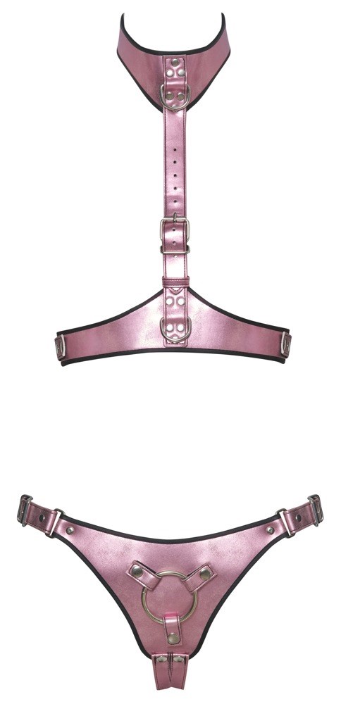 Chest Harness & Strap-on Jock Set