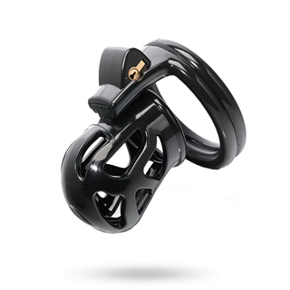 Block Chastity Cage With Internal Lock
