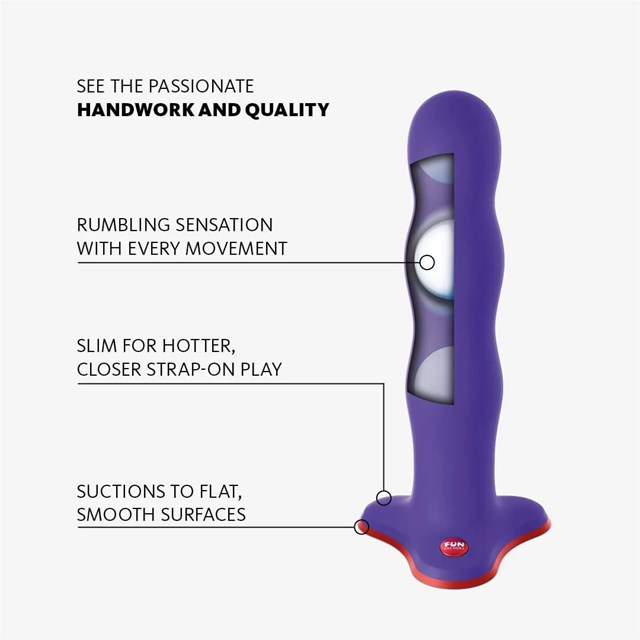 Rumbling Bouncer Dildo Purple