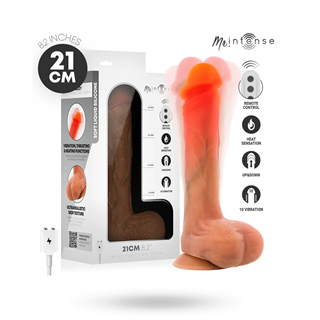 Bradley Vibrating Dildo With Heat Effect 21 Cm