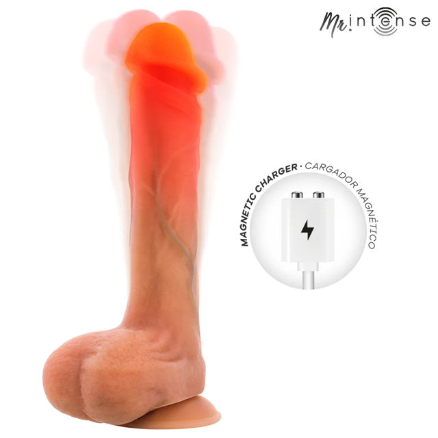 Bradley Vibrating Dildo With Heat Effect 21 cm