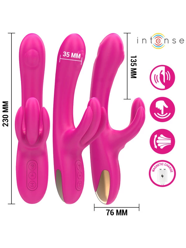 Britney Multifunction Rabbit Vibrator Pink 23 cm