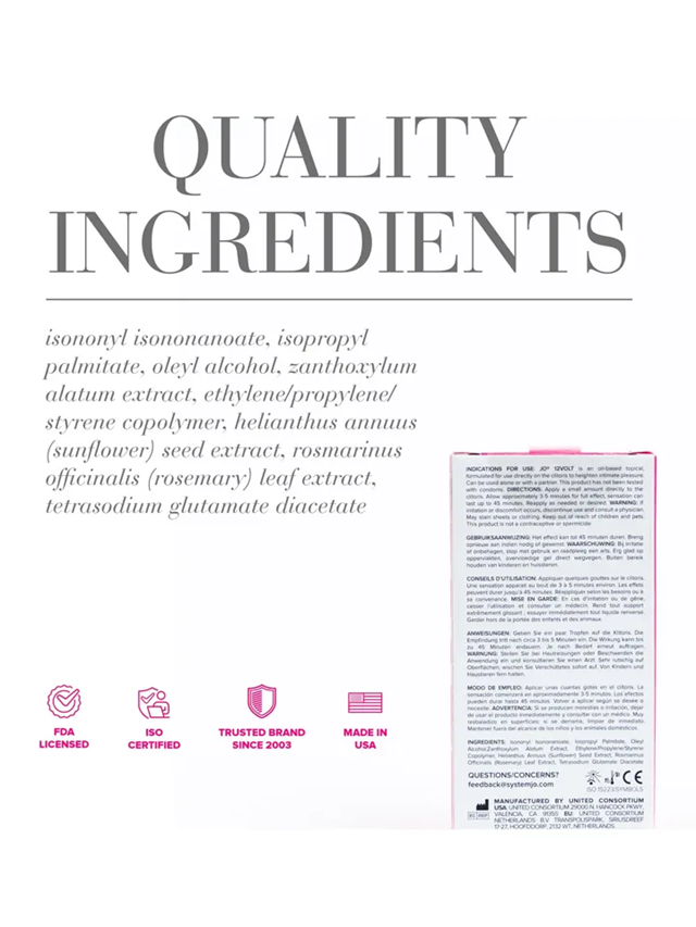 Buzzing Clitoral Serum 12Volt 10 ml