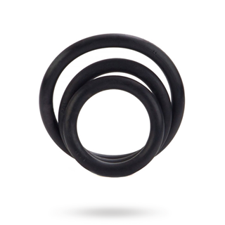 Cal Exotics Black Rubber Ring Set