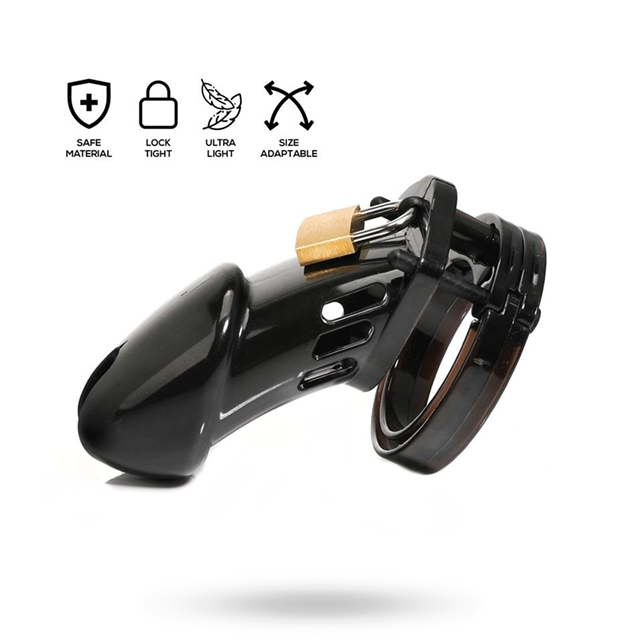 Chastity Cage Long Black