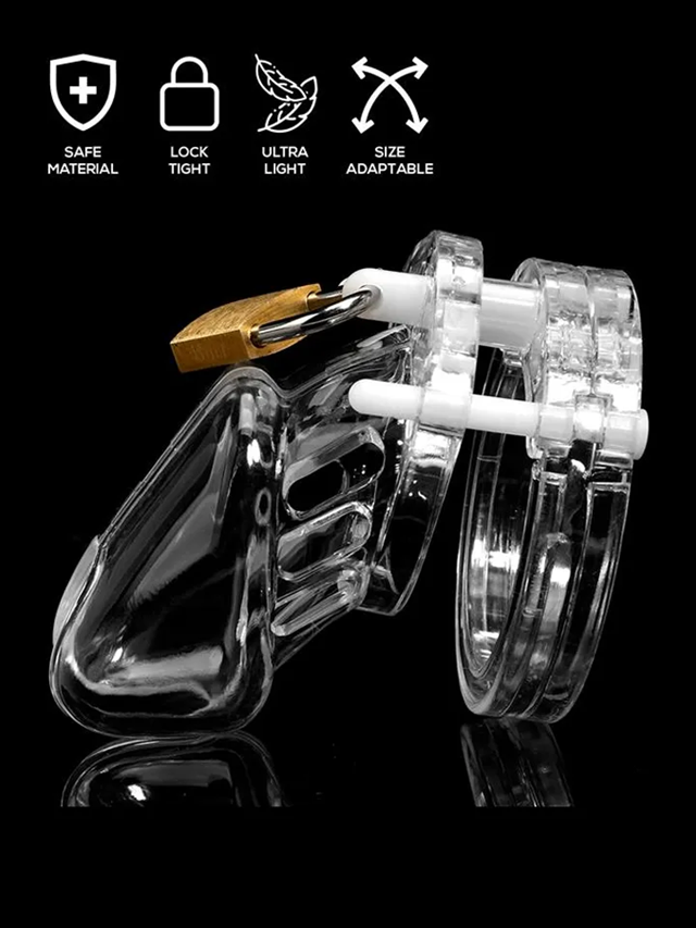 Chastity Cage Short Clear