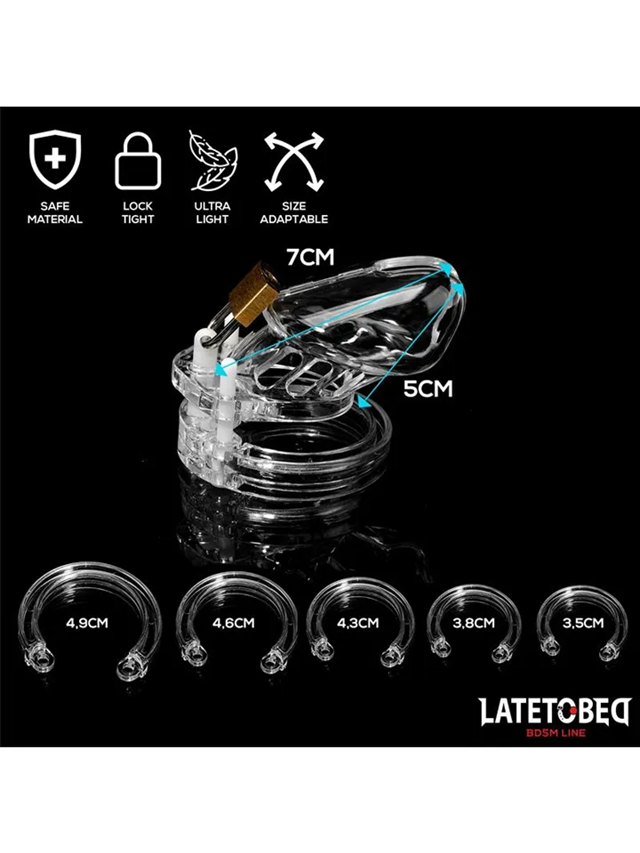 Chastity Cage Short Clear