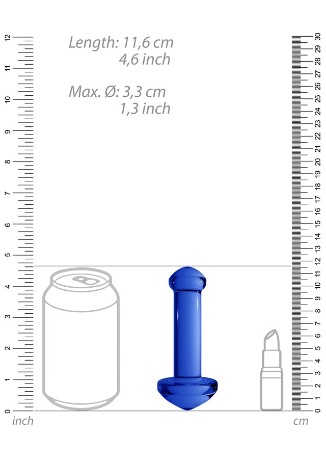 Chrystalino Glass Massager - Blue