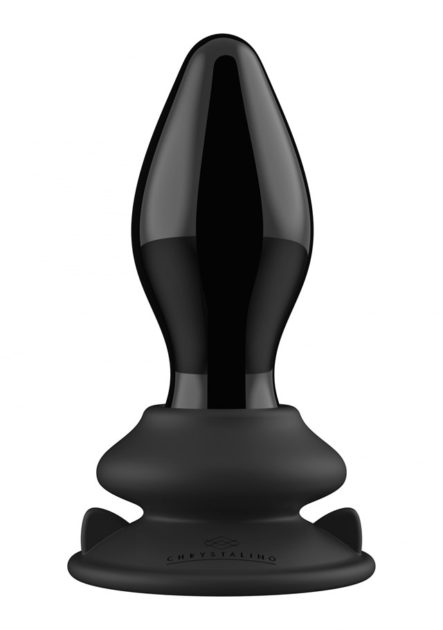 Rechargeable Glass Vibrator With Suction Cup and Remote