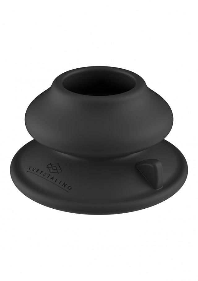 Rechargeable Glass Vibrator With Suction Cup and Remote