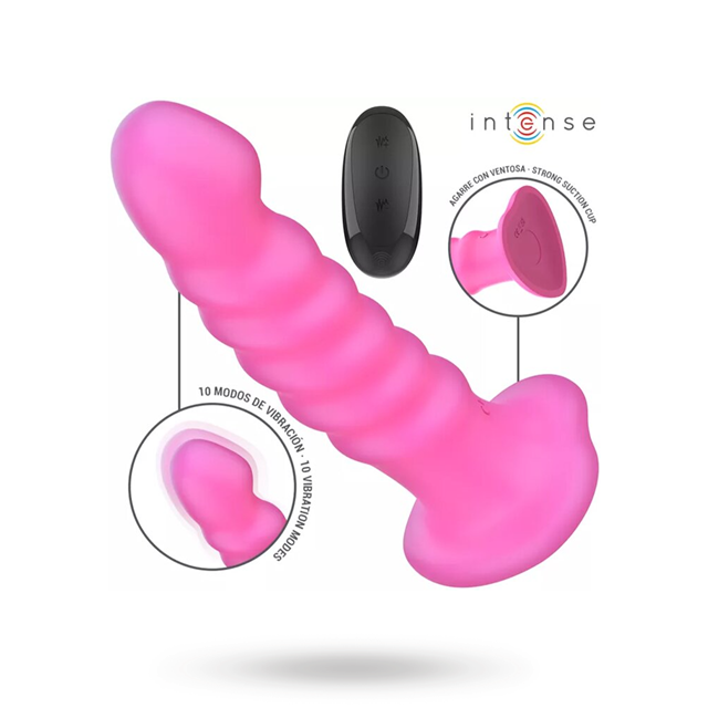 Cindy Spiral Vibrator Remote Pink 19 cm