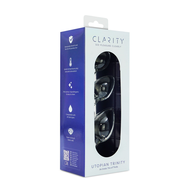 Utopian Trinity Glass Anal Plug Set