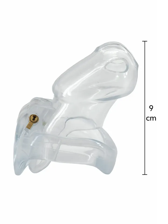 Clear Control Cock Cage Long