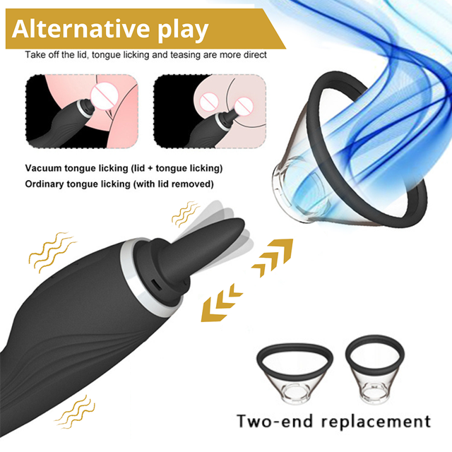 Clitoral Licking Pump With G-Spot Vibrator