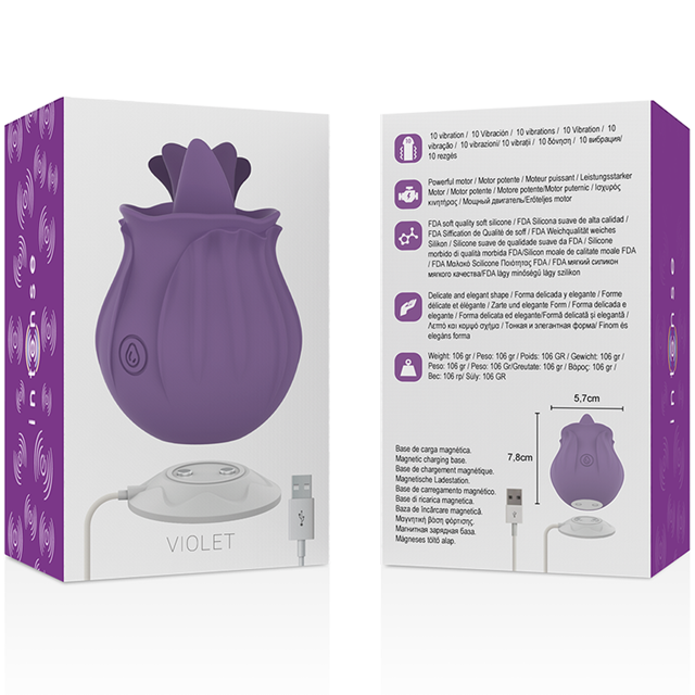 Clitoris Stimulator 10 Vibrations Lilac