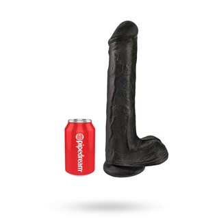 Cock With Balls 33 Cm - Musta