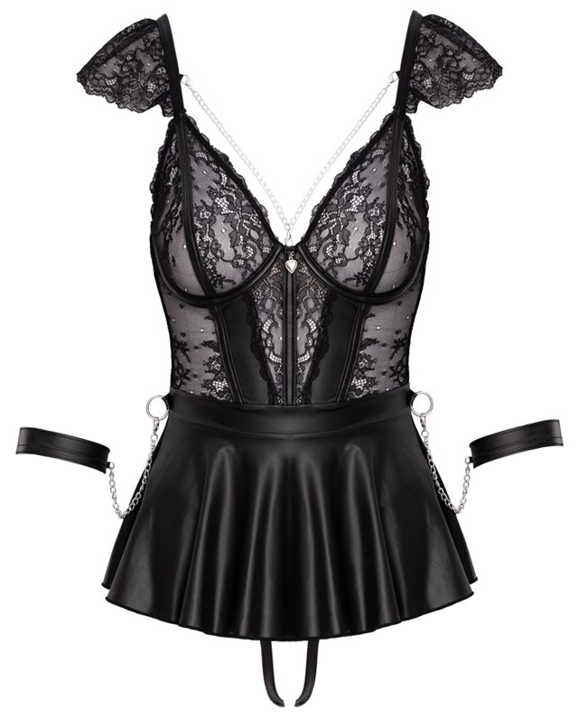3-piece Babydoll Bondage Set