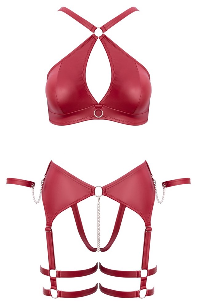 Bra Bondage Set Red
