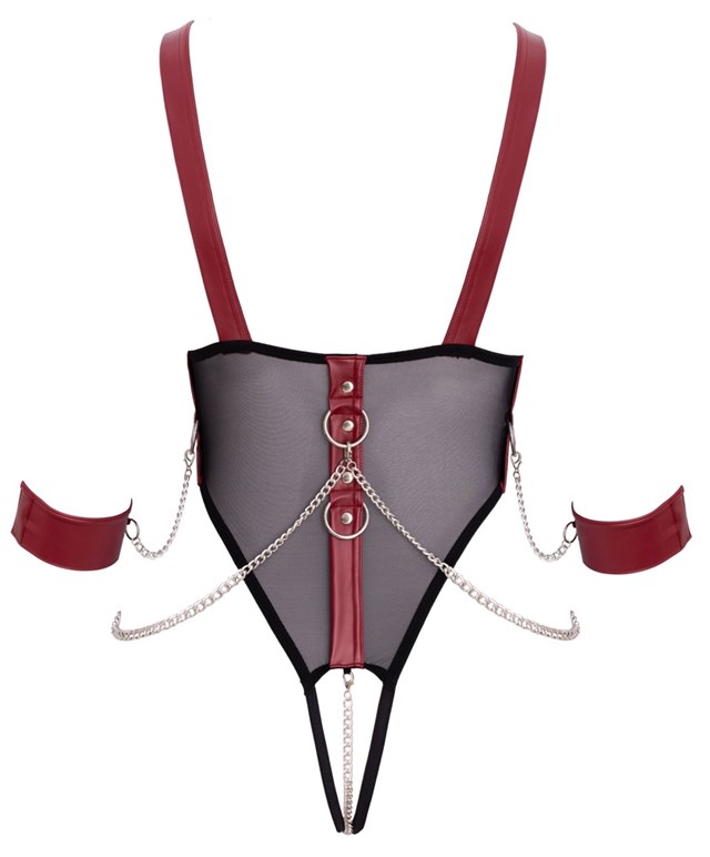 Crotchless Bondage Body Black