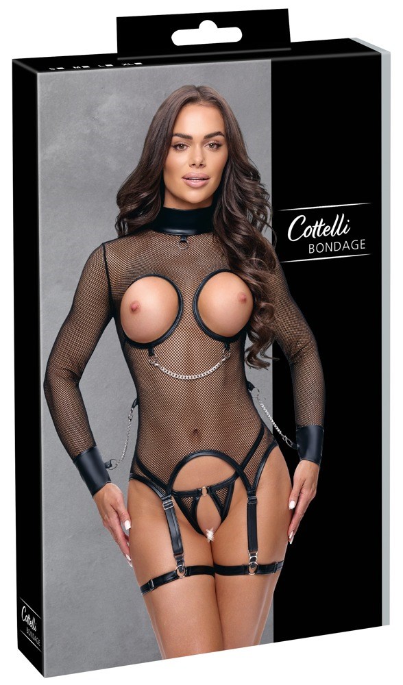 Long-sleeved Basque & Crotchless String