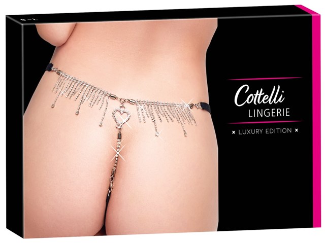 Black String With Rhinestones