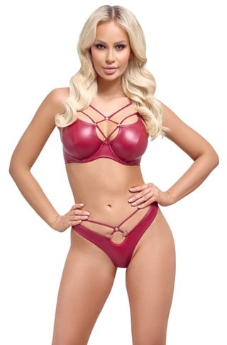 Cottelli Lingerie Bra Set Red