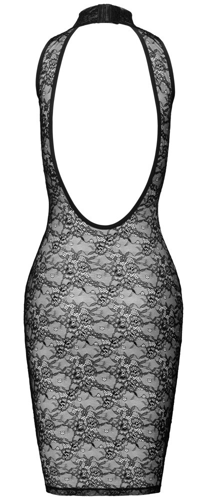 Knee-length Lace Dress Black