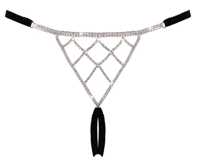 Crotchless String Rhinestone