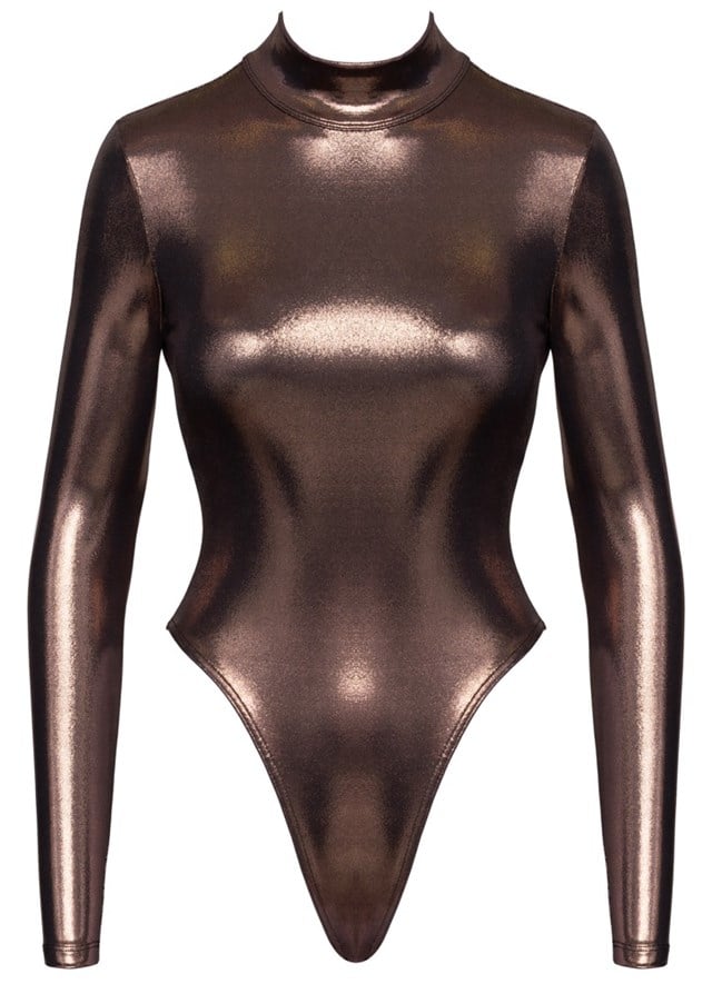 Golden Long-sleeved Thong Body