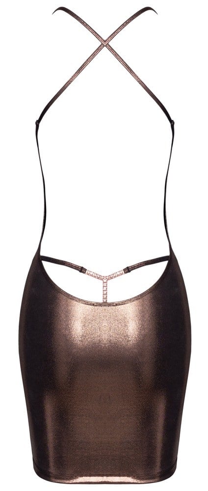 Golden Mini Dress & String