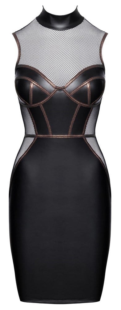 Sleeveless Dress Matte look Net