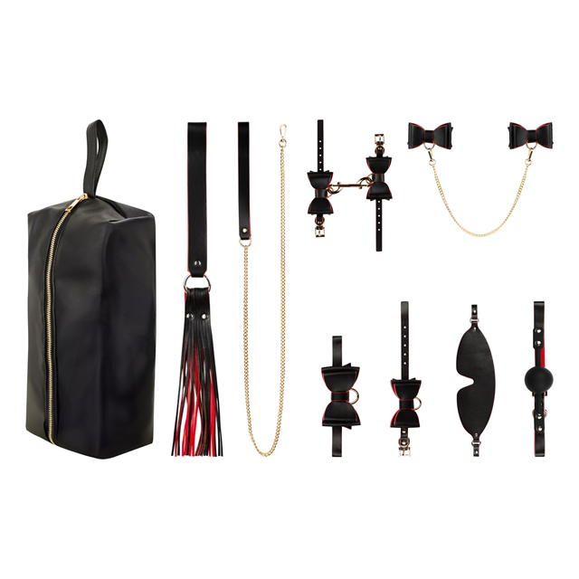 Crimson & Ebony 8-pcs Luxury Bondage Set