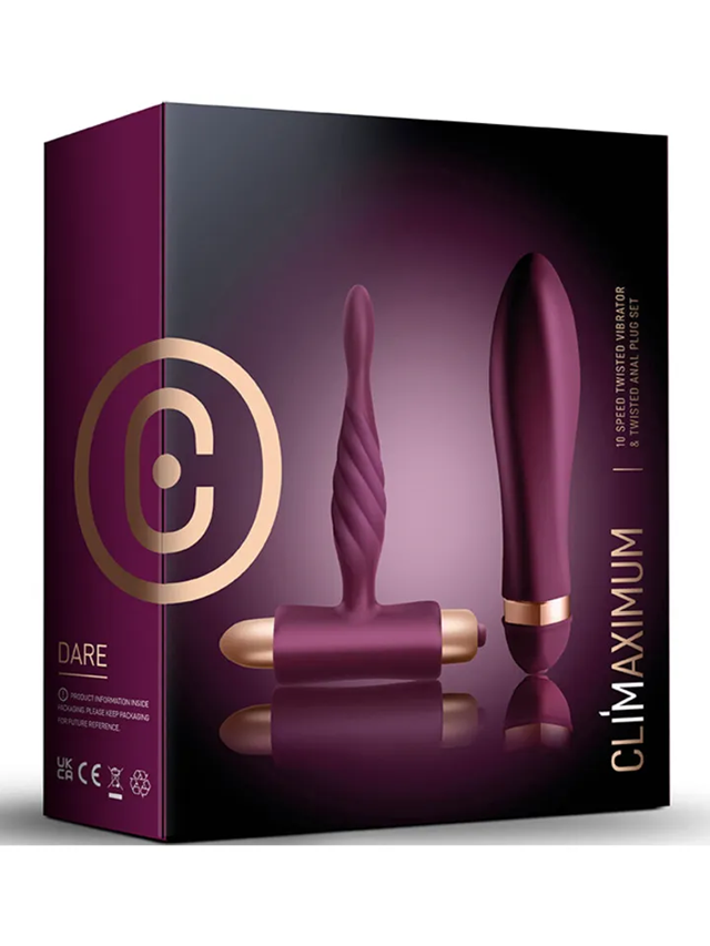 Dare Kit Twisted Vibrator + Anal Plug Beginner