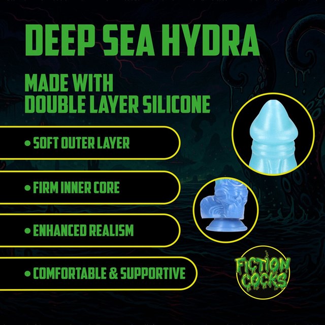 Deep Sea Hydra Silicone Dildo - Blue