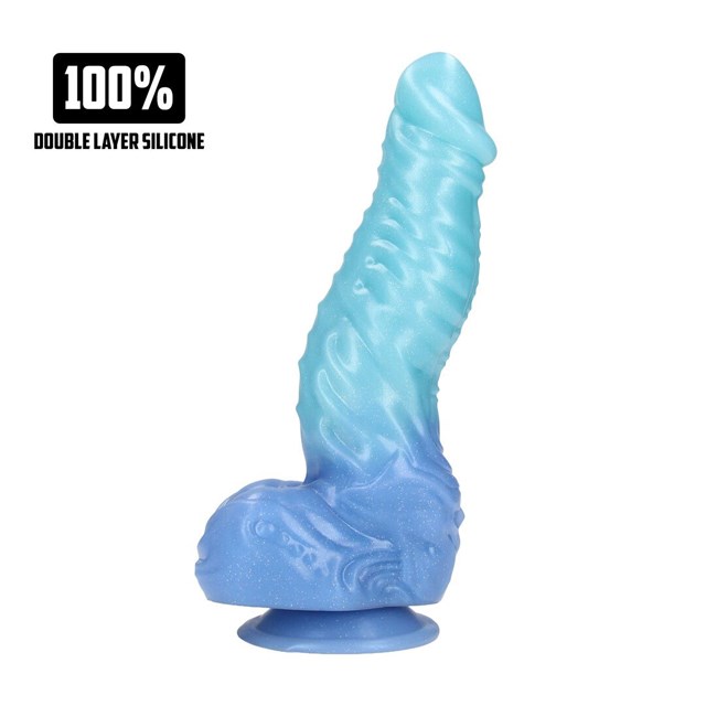 Deep Sea Hydra Silicone Dildo - Blue