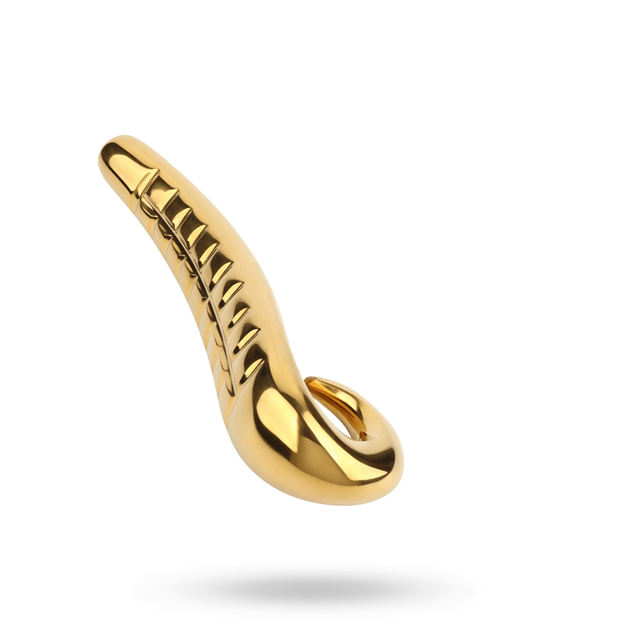 Devil's Tongue Dildo Gold 18 cm
