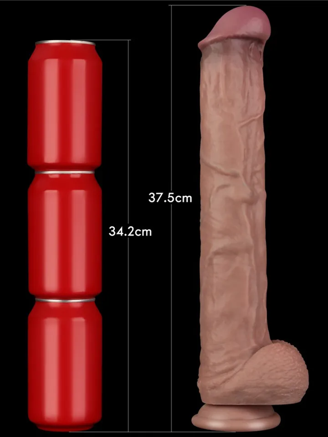 Dual Layered Bendable XXL Cock 37,5 cm
