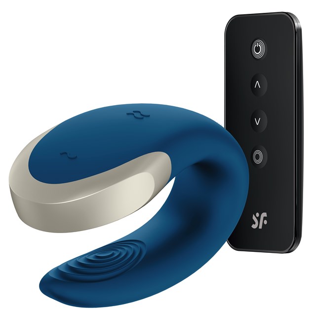 Double Love Luxury Partner Vibrator - Sininen